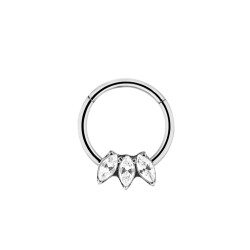 Iconic Lotus Clicker Piercing Silber