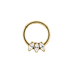 Iconic Lotus Clicker Piercing Gold