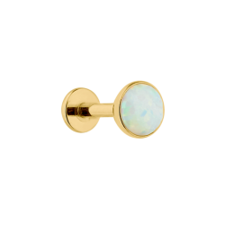 Opal Round Labret Piercing